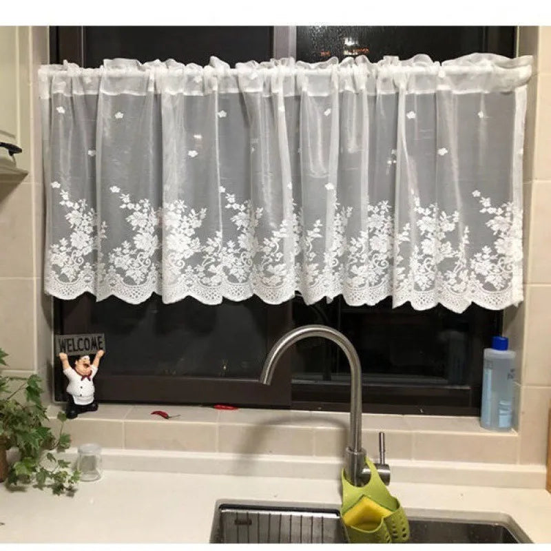 European White Lace Curtains IN USA.