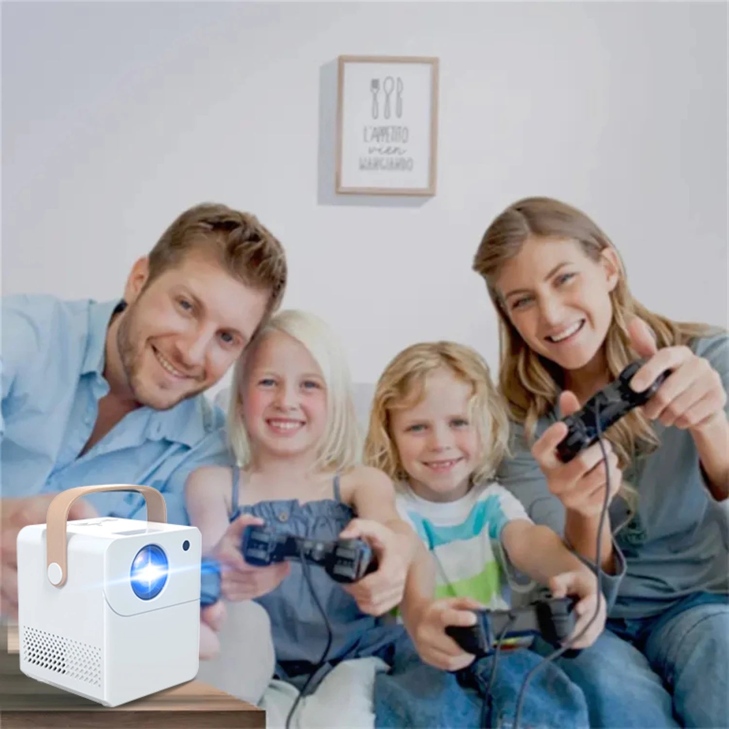 Mini Portable 1080P Native Projector Smart Home Theater LED in USA.