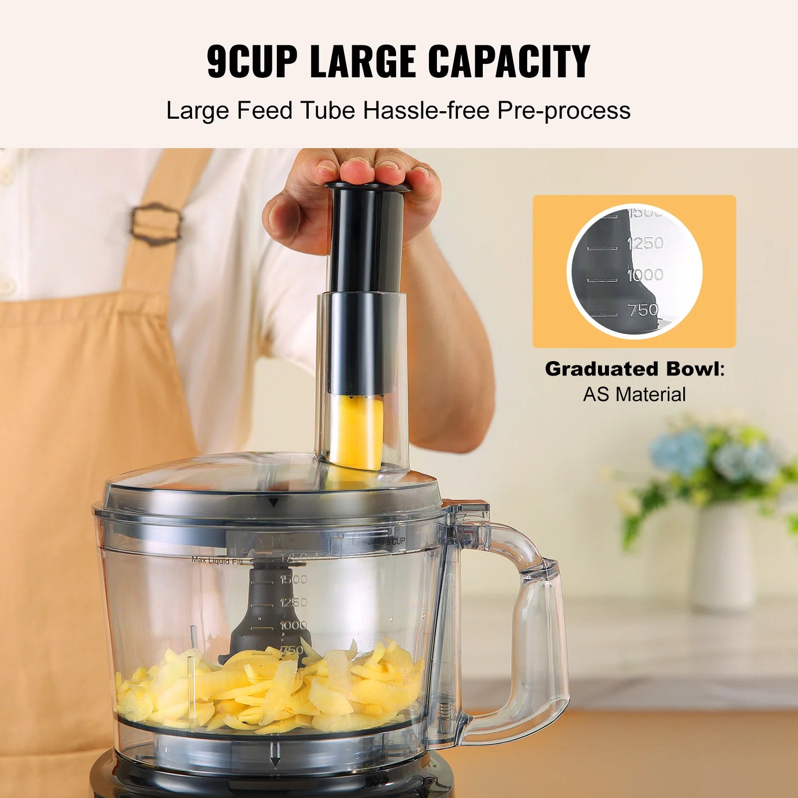 VEVOR Food Processor Vegetable Chopper Chopping Slicing IN USA.