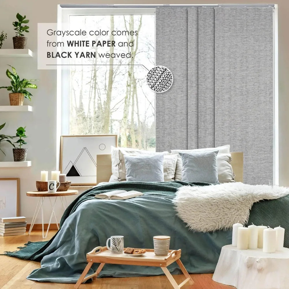 GoDear Design Blackout Adjustable Vertical Blinds Extendable