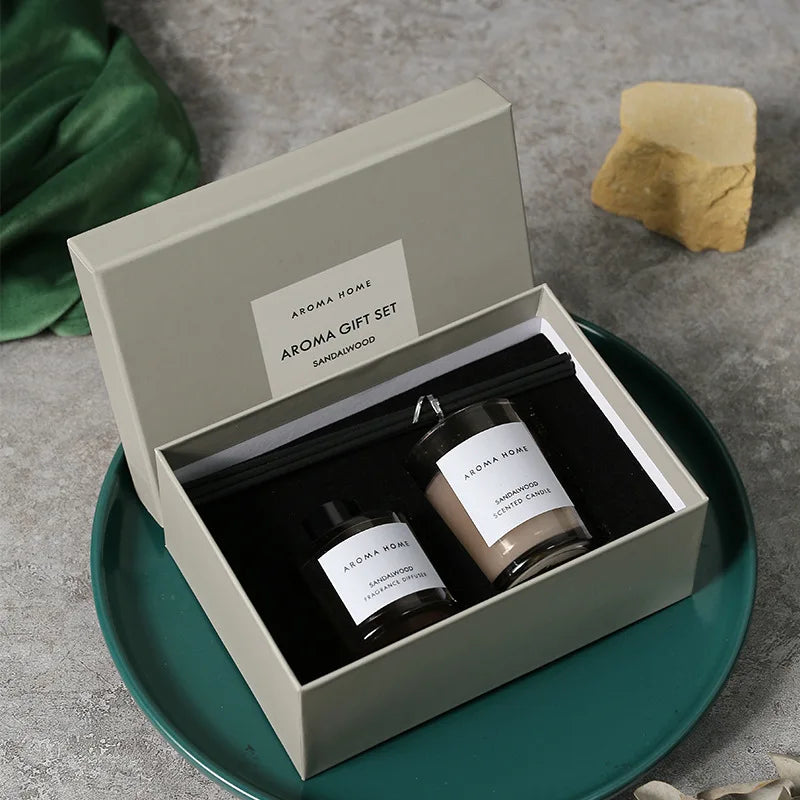 Gift Box Set Aromatherapy Essential Oil Rattan Handmade