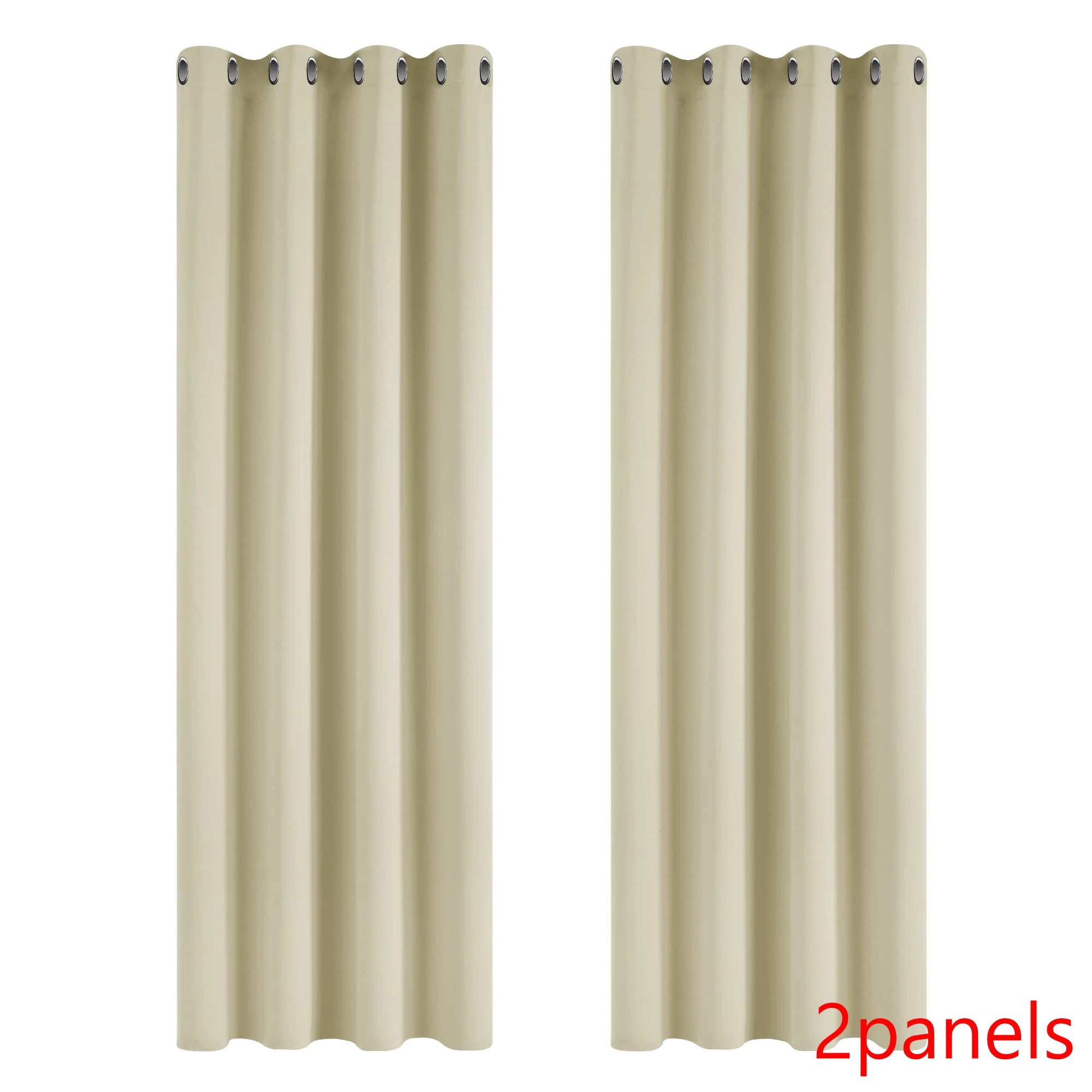 Grommet Solid Blackout Curtains Bedroom in USA