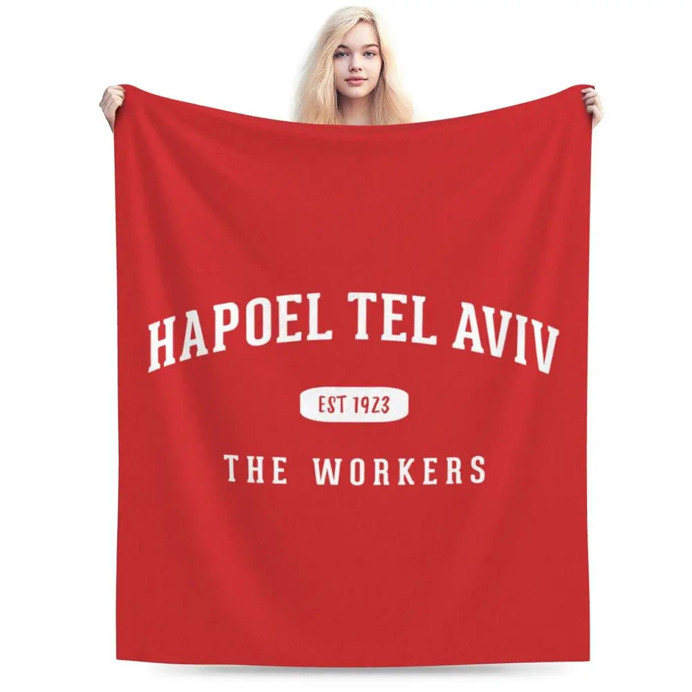 Hapoel Aviv Flannel Throw Blanket Warm Bed Blanket in USA.