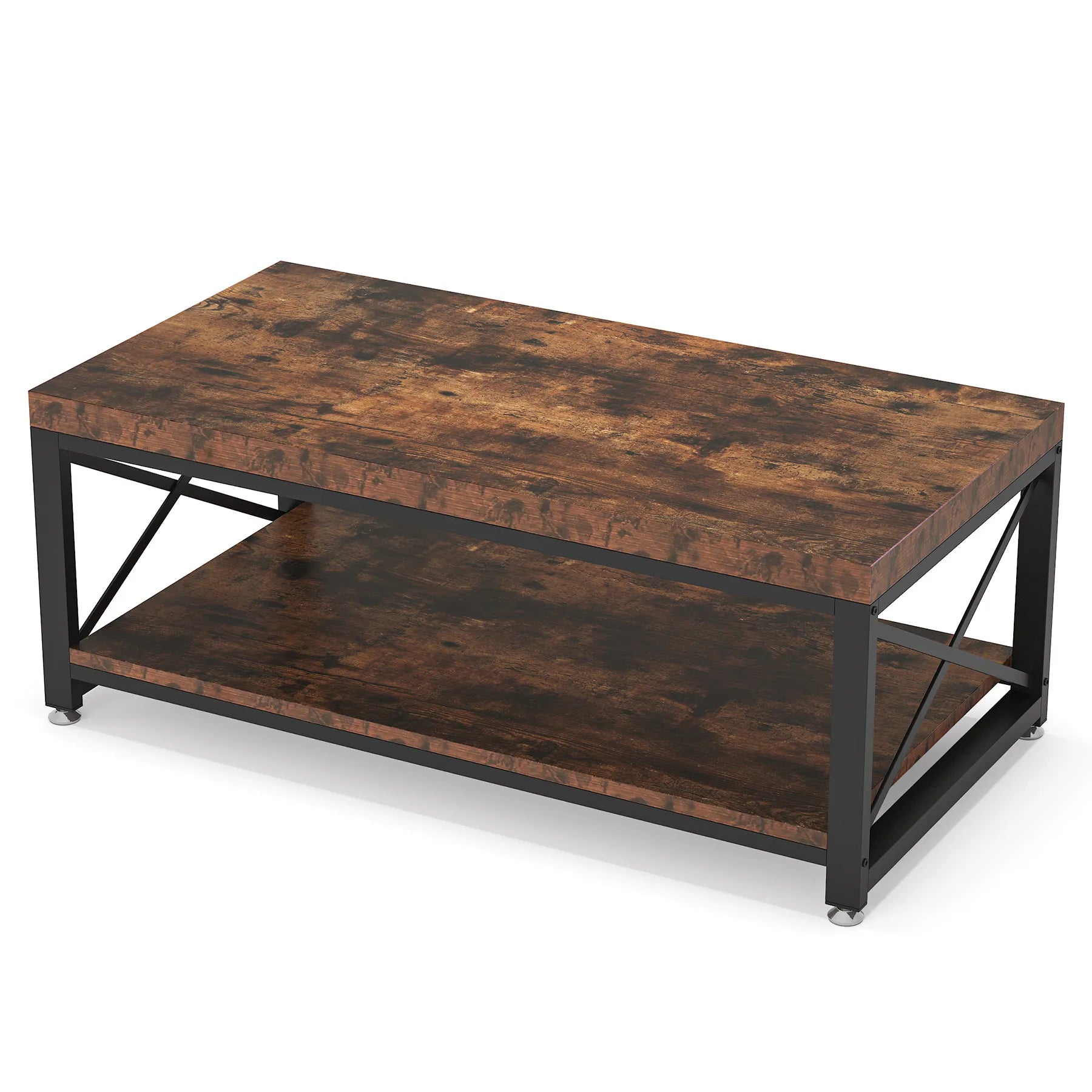 Tribesigns Industrial Coffee Table, Cocktail Table in USA.