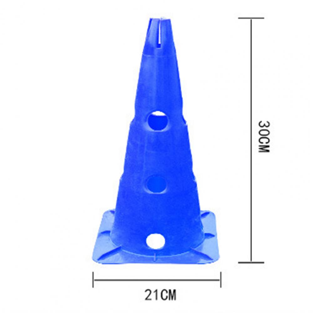 Soccer Training Cone Hole Design Bright Color Resilient Anti-cracking 