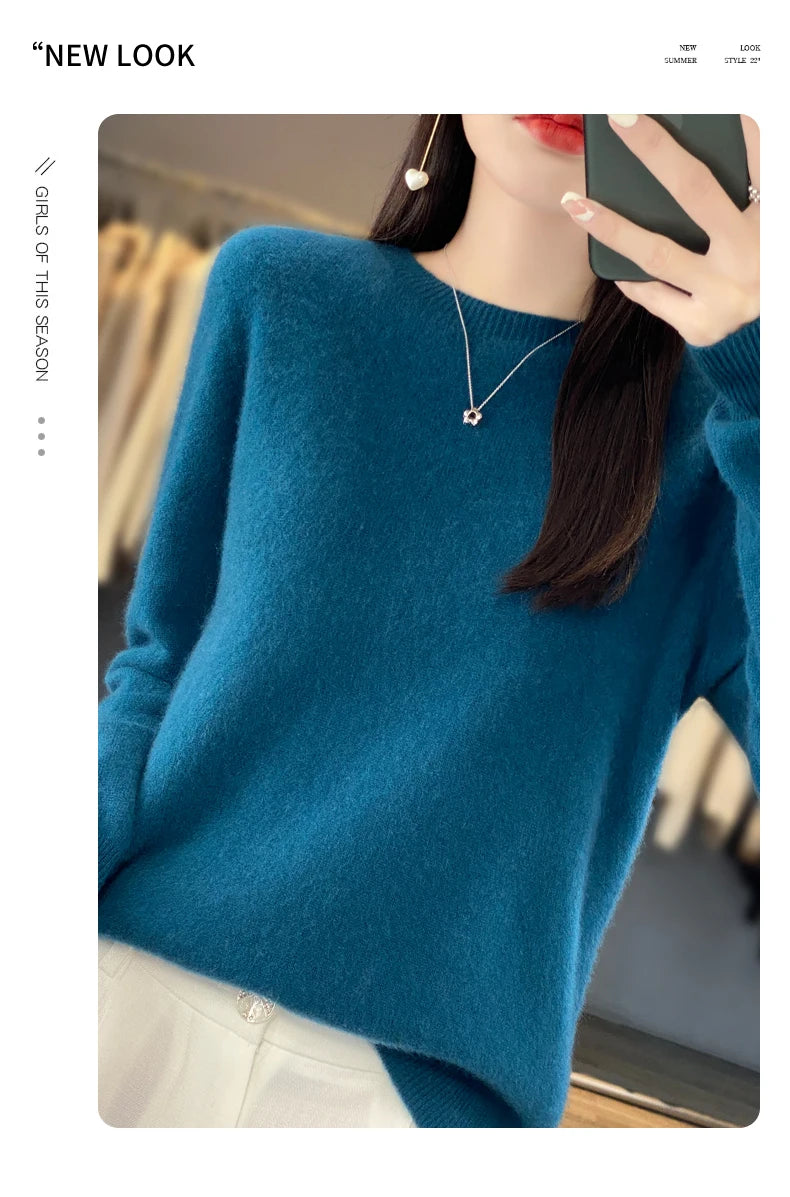 New cashmere sweater women's sweater autumn in USA