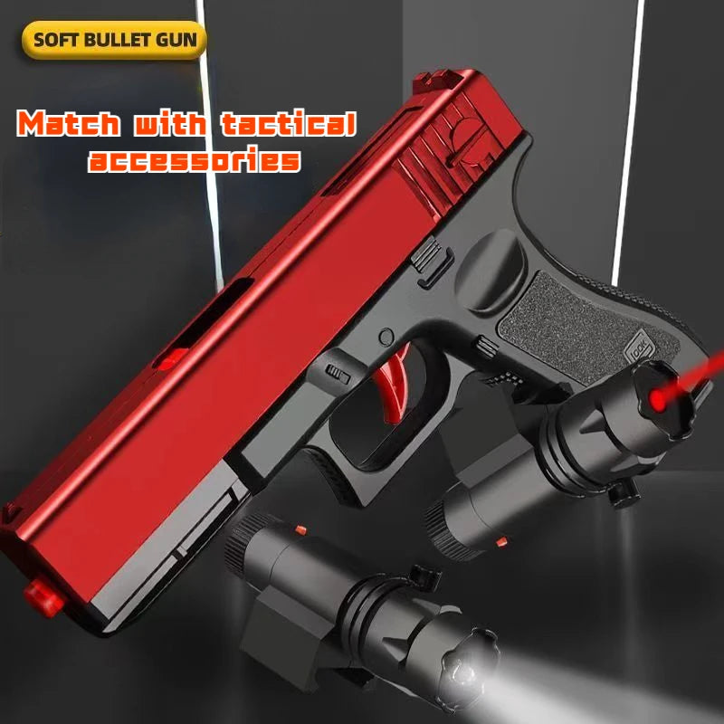 Soft Bullet Glock Toy Gun Manual Pistol Foam Ball in USA