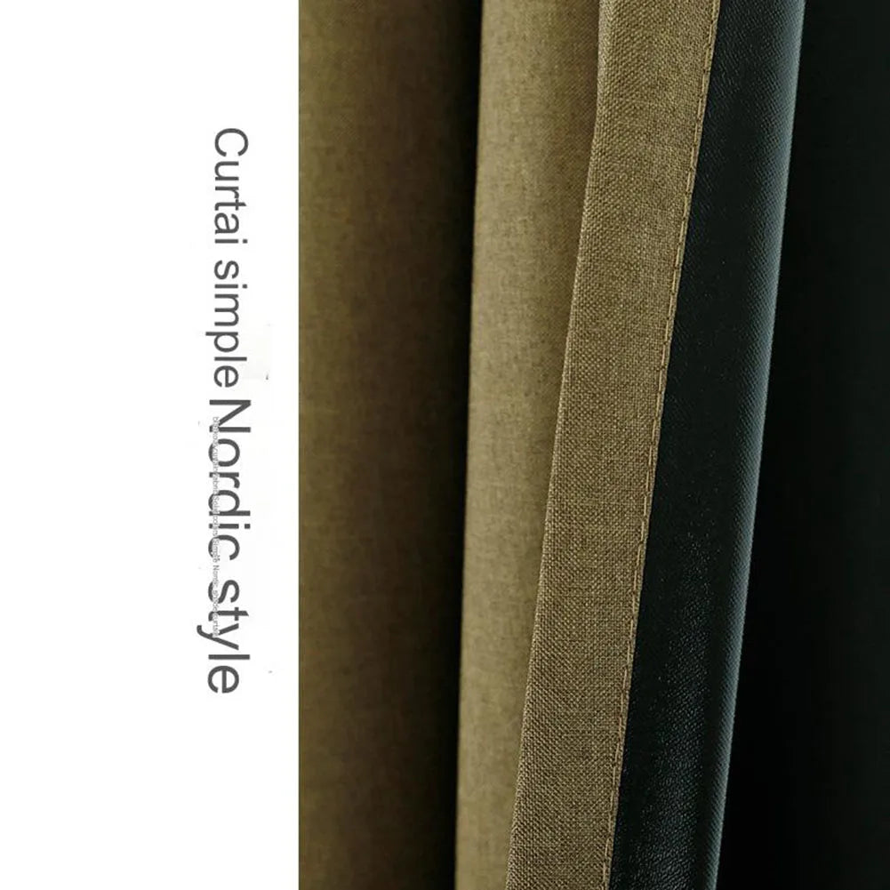 Thermal Insulation Blackout Curtains Triple Weave Technology in USA