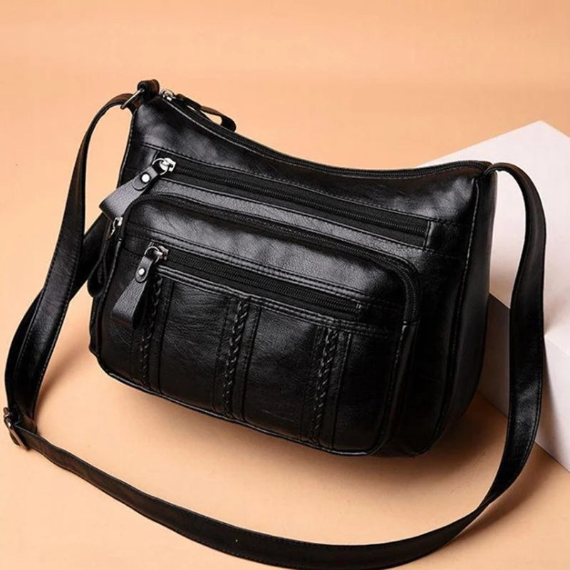 Soft Leather Ladies Fashion Simple Shoulder Bags in USA