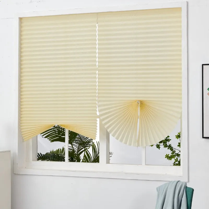 Blind Window Self Adhesive Pleated Blinds Cordless No Drill in USA