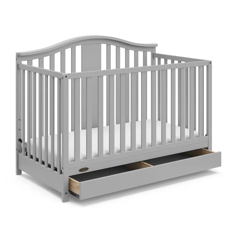 Convertible Crib Changer with Drawer (White) in USA