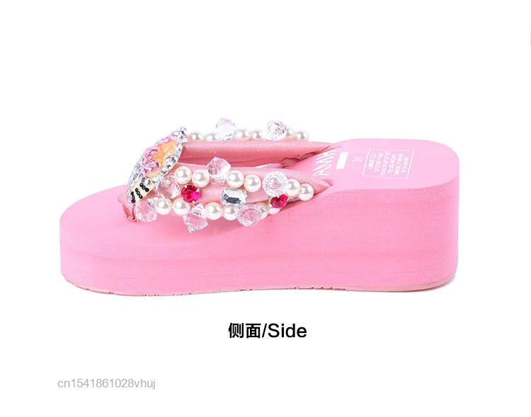 Slides Shoes Women Kawaii Casual Wedge High Heels in USA