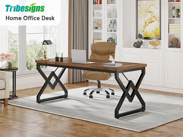 Tribesigns Executive Desk, Office Desk Extra Thickened Woode IN USA.