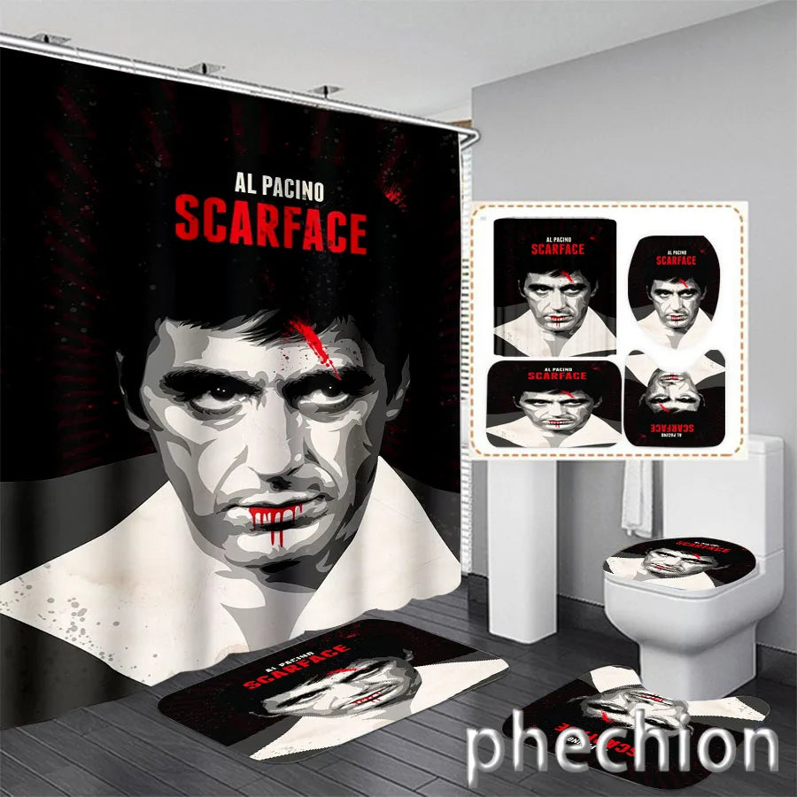 3D Print Scarface Shower Curtain Waterproof Bathroom Curtain in USA.