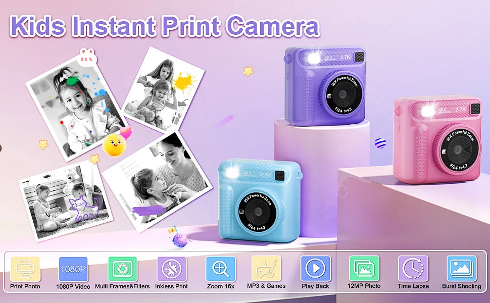 Mini children's high-definition digital camera with flash in USA.