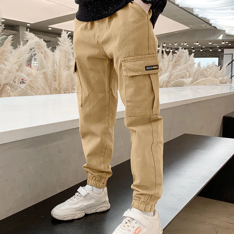 New Spring Autumn Boys Pants Casual Long Style Trousers in USA