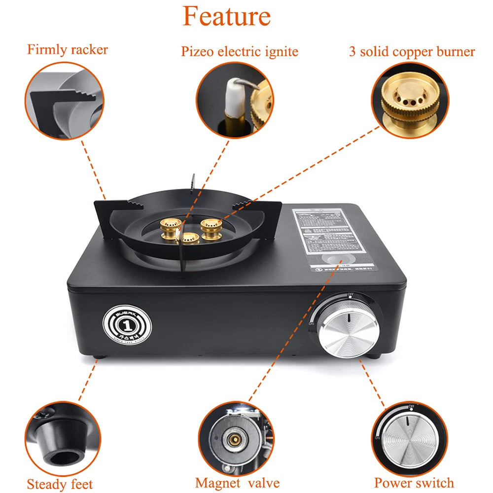 Protable Butane Cassette Stove Burner Outdoor Camping IN USA.