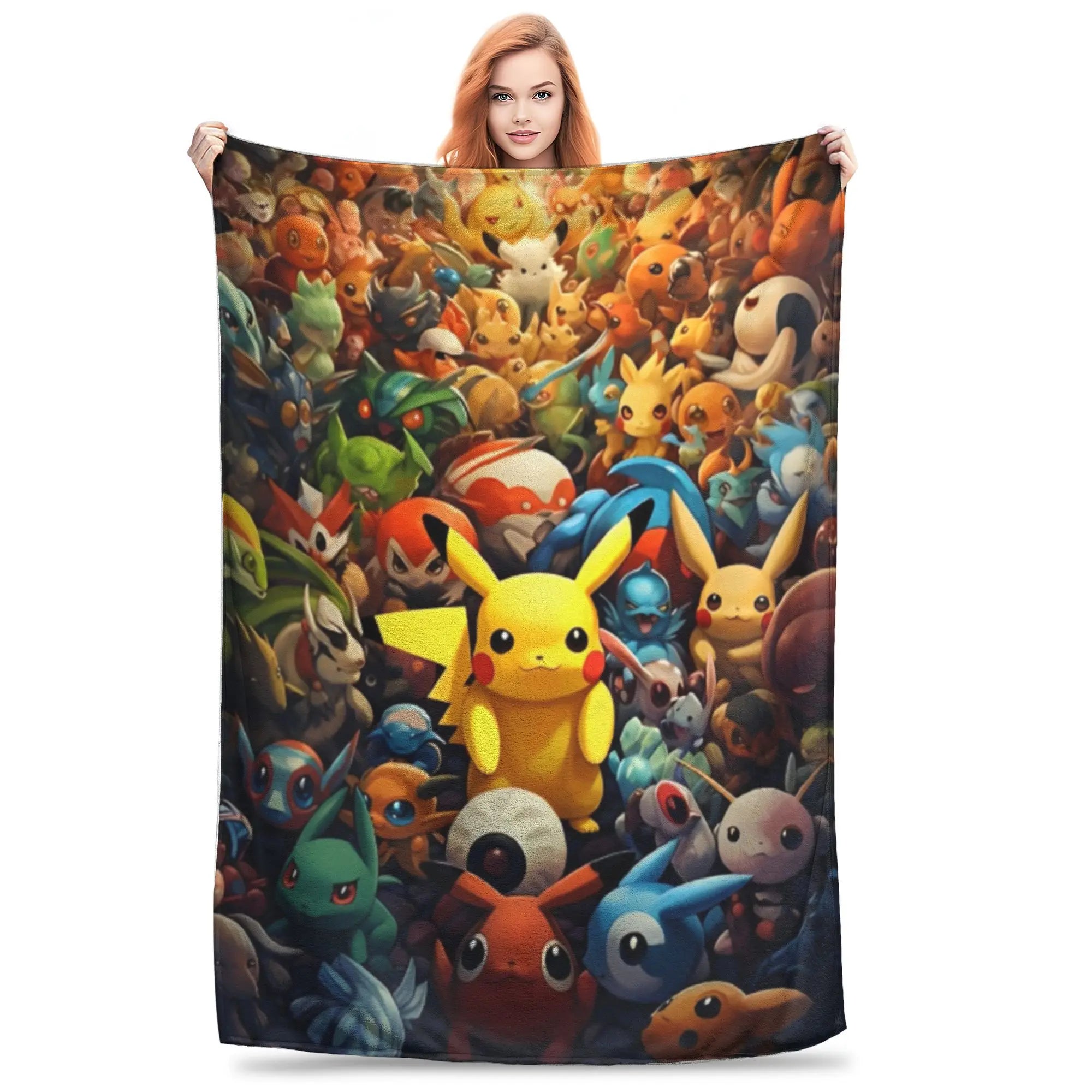 Pokemon Characters Pikachu Blanket Multiple Sizes in USA.