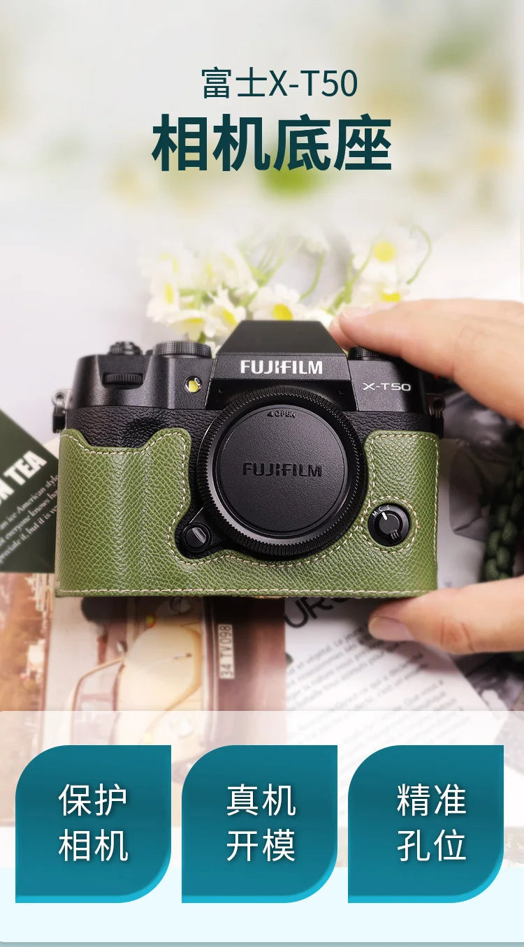 Suitable for Fuji X-T50 camera leather base micro single retro in USA.