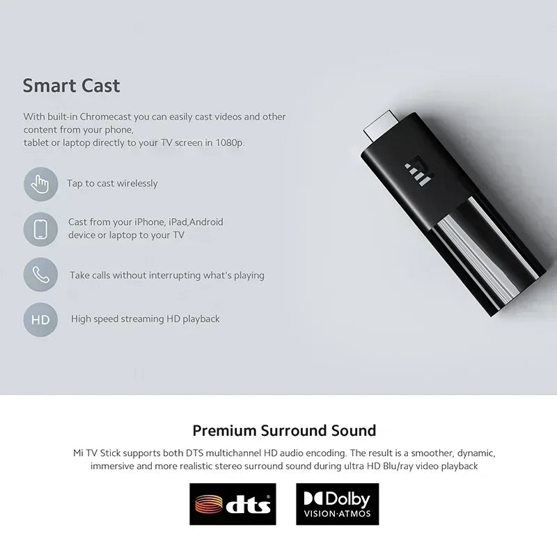 Global Version Xiaomi Mi TV Stick Android IN USA.