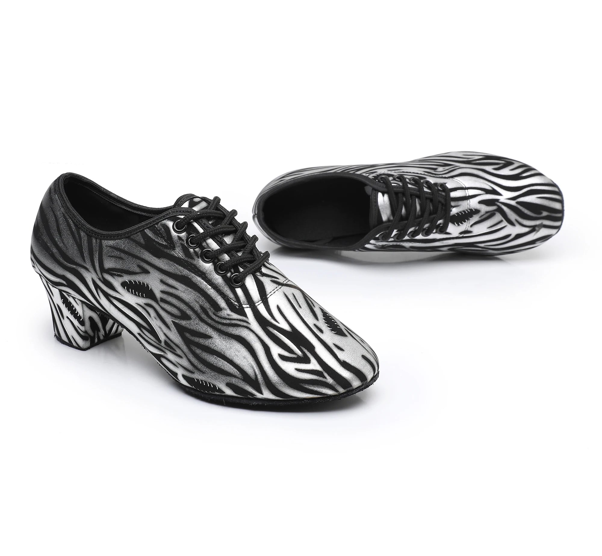 Ladies' Indoor Zebra Pattern Dance Shoes in USA