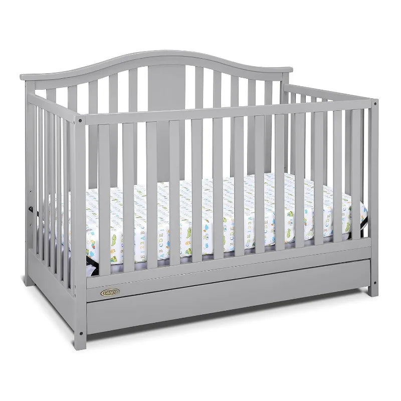 Convertible Crib Changer with Drawer (White) in USA