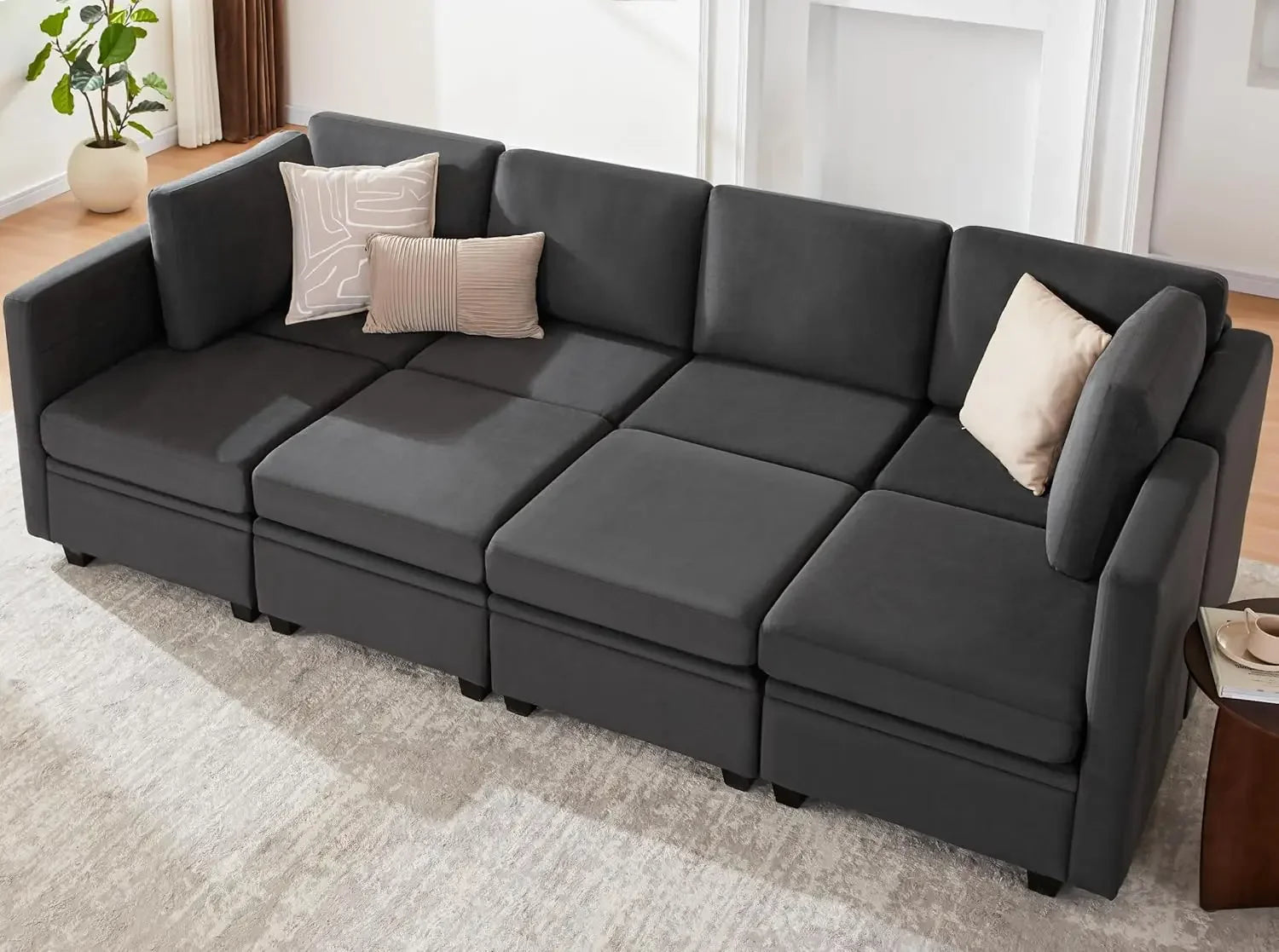 Modular Sectional Sleeper Sofa, Sectional Couch Reversible IN USA.