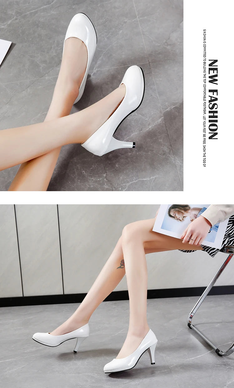 High Heels Shoes Women White Wedding Shoes in USA