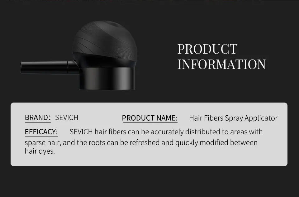 Hair Fiber Powder+Hair Styling Spray+Nozzle Applicator in USA