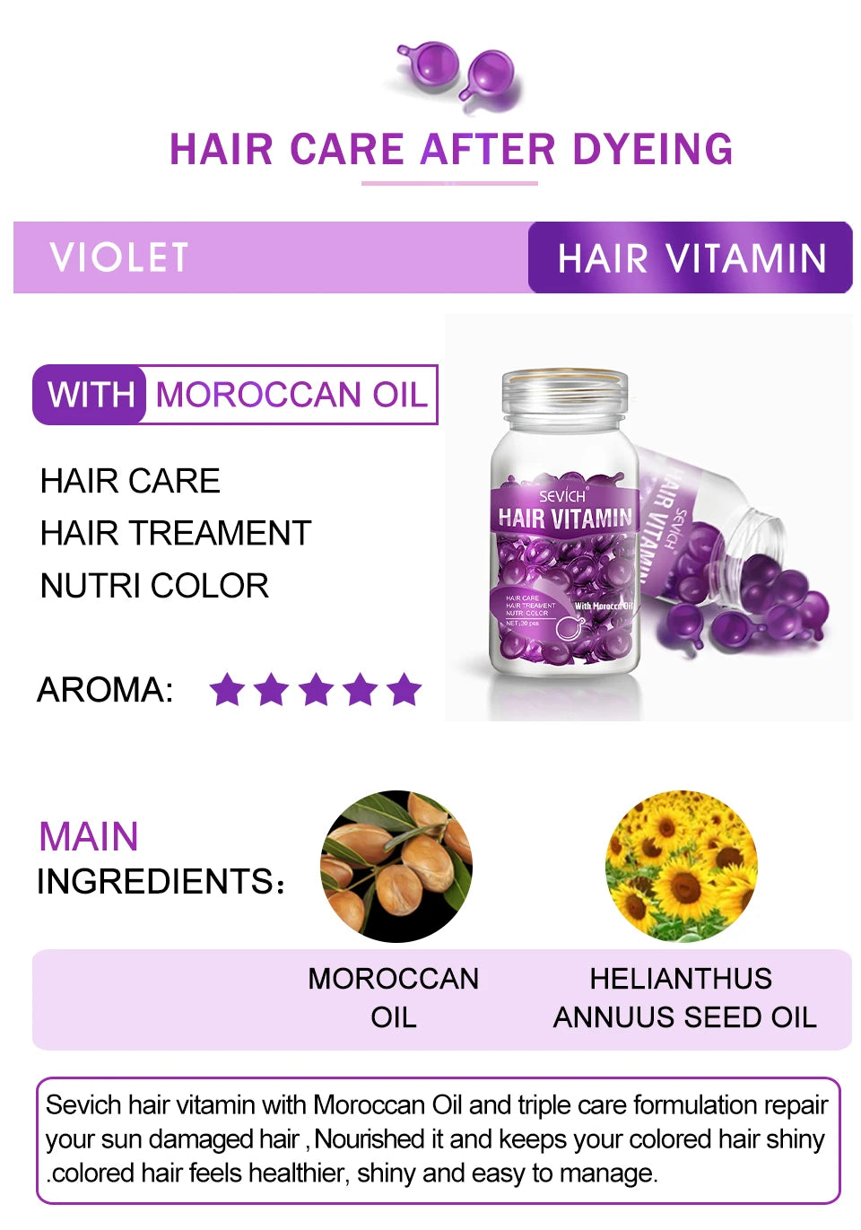 Sevich Mix Hair Vitamin Capsule Hair Treatment Oil in USA