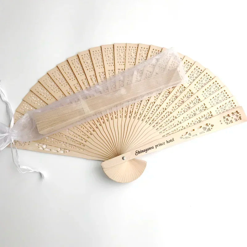 Gifts Guests Sandalwood Fan Folding Party Decoration in USA