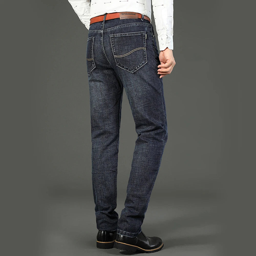 Wthinlee Spring Summer Business Jeans Men Light Blue in USA