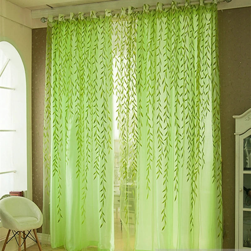 Voile Solid Sheer Gordijnen Window Curtains Living Room in USA