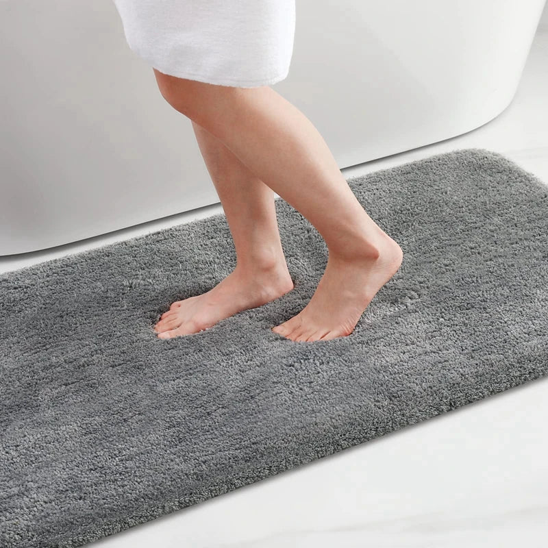 Olanly Luxury Bathroom Bath Mat Absorbent Shower Mat