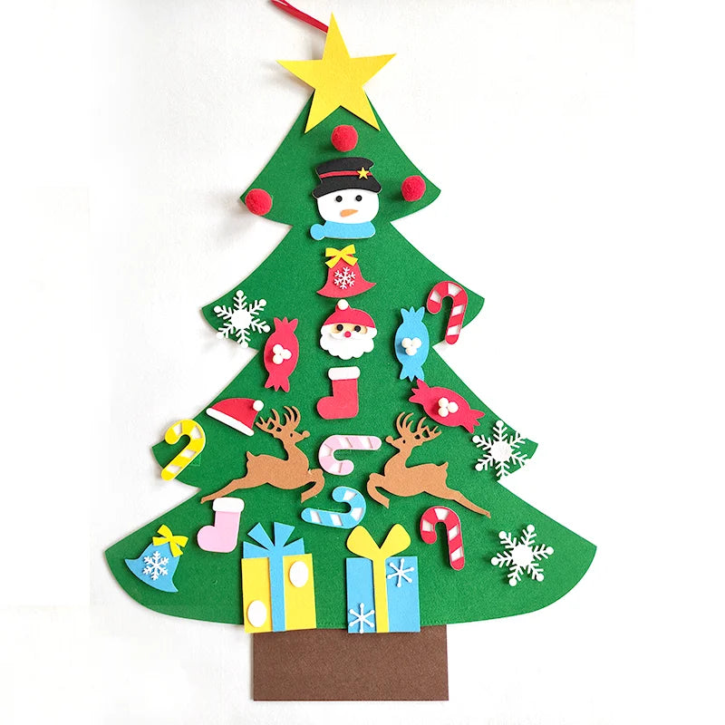 Christmas Felt Advent Calendar Wall Hanging Santa Advent Calendar with