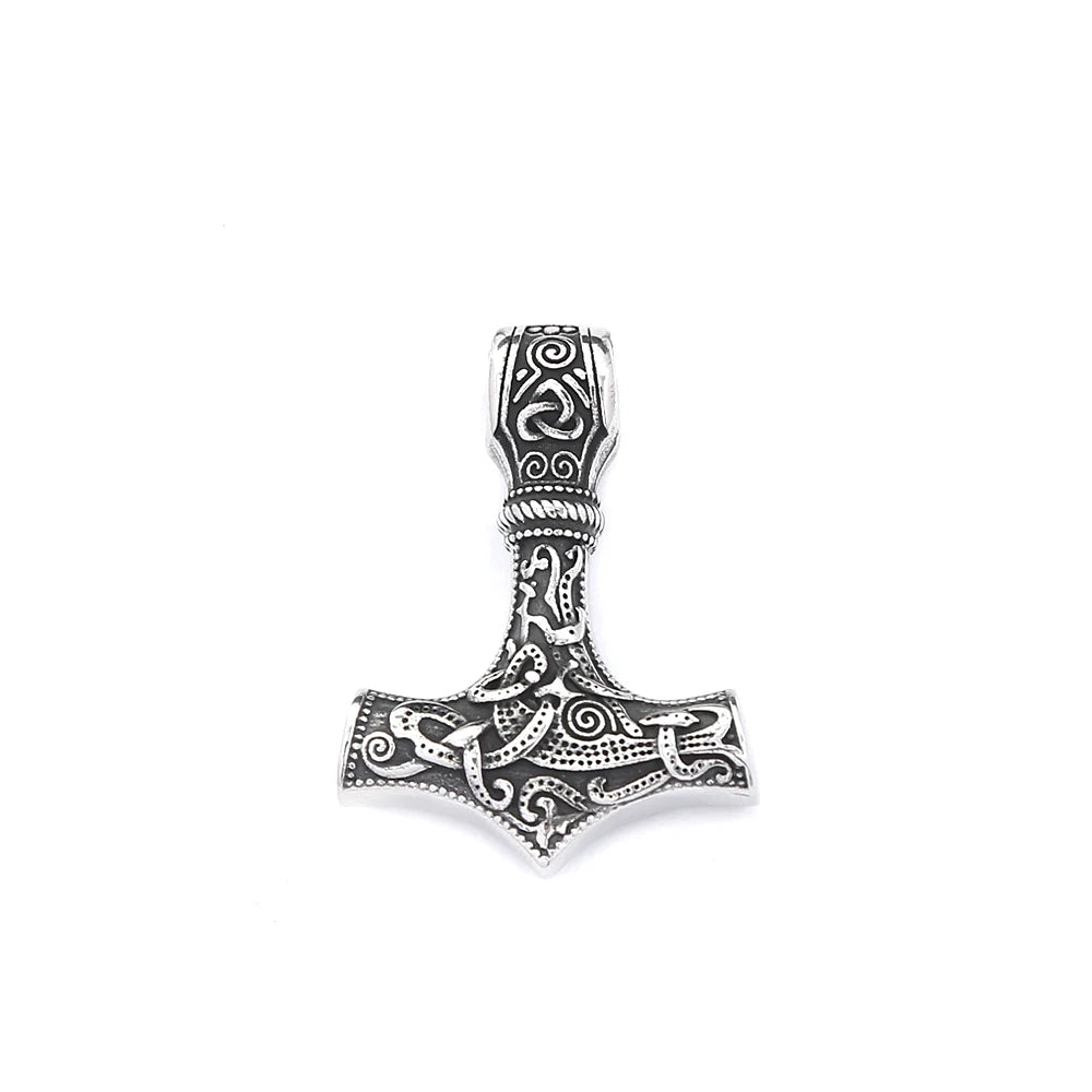 Vintage Classic Vikings Thor Mjolnir Hammer Pendant in USA