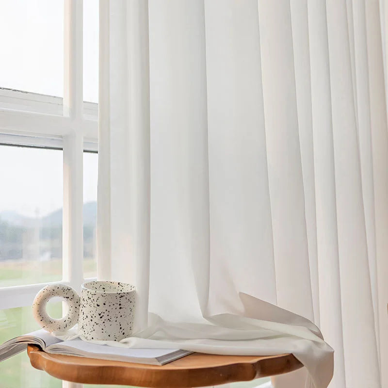 White Blackout Curtains