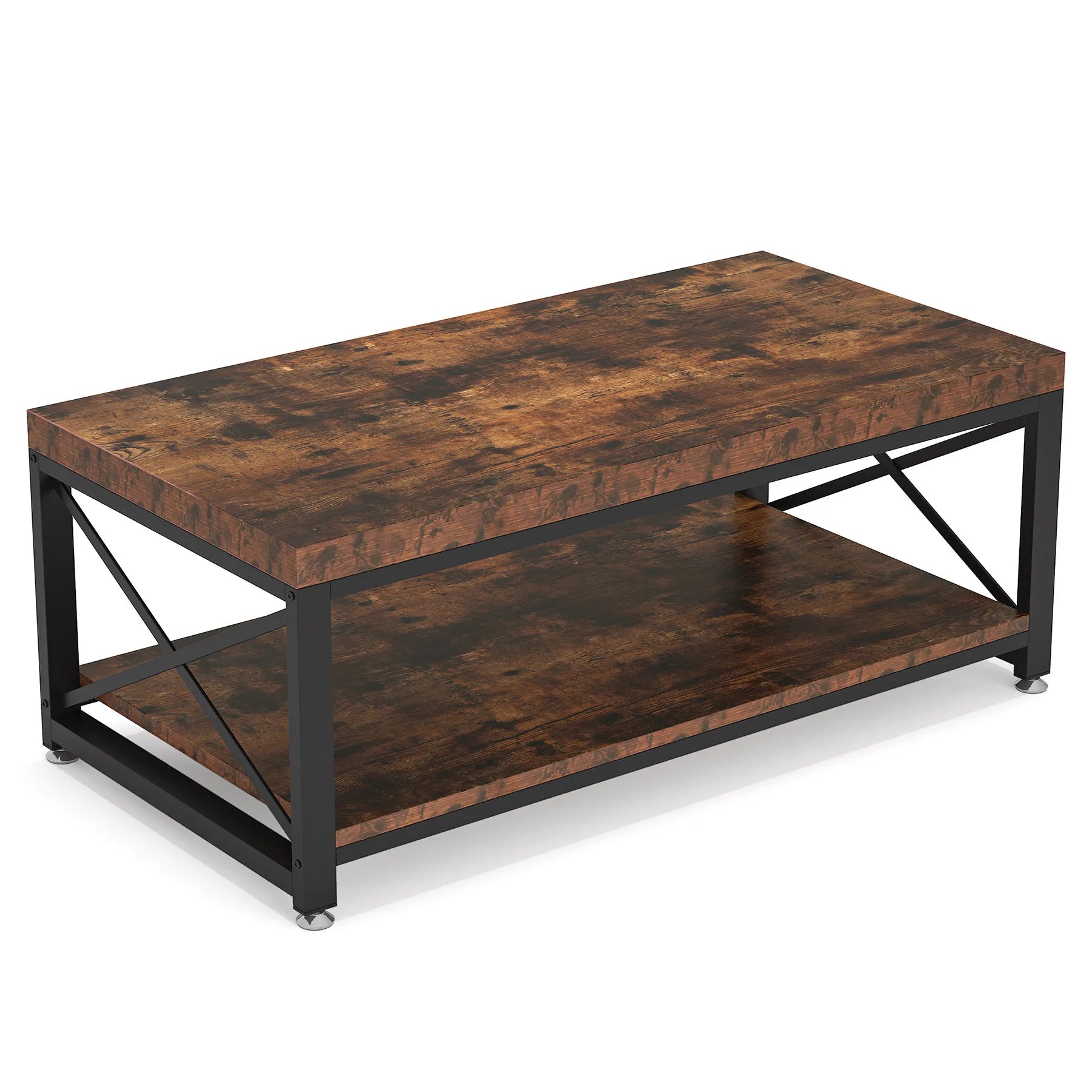 Tribesigns Industrial Coffee Table, Cocktail Table in USA.