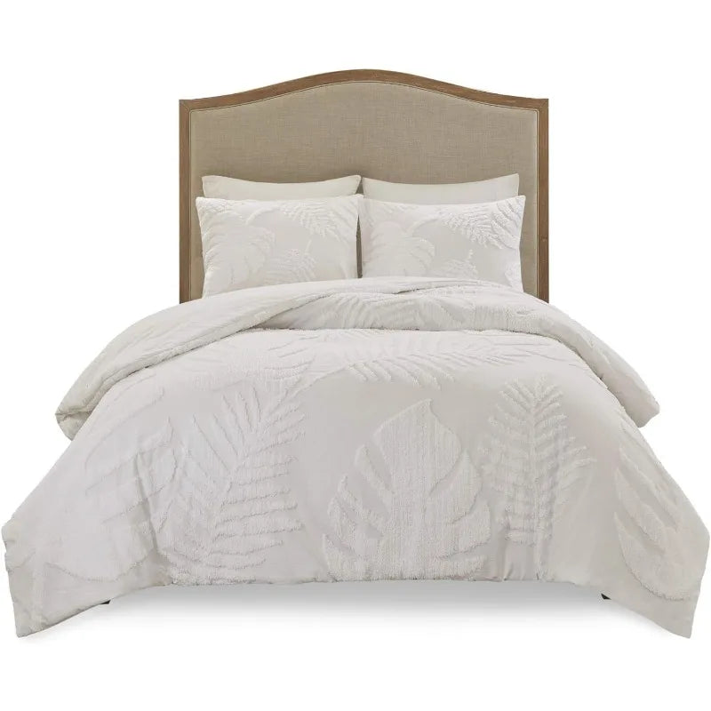 Cotton Duvet- Modern Luxe All Season Comforter Cover Bed Set