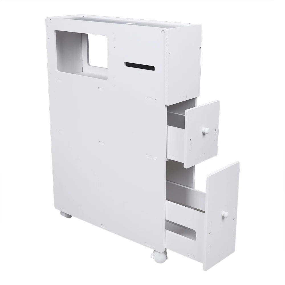 Slim Bathroom Storage Cabinet Free Standing Floor Cabinet