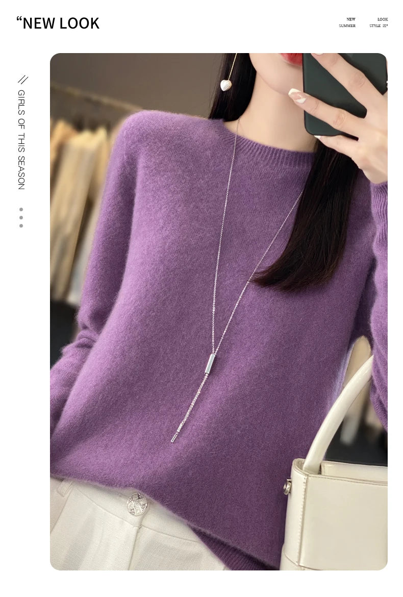 New cashmere sweater women's sweater autumn in USA