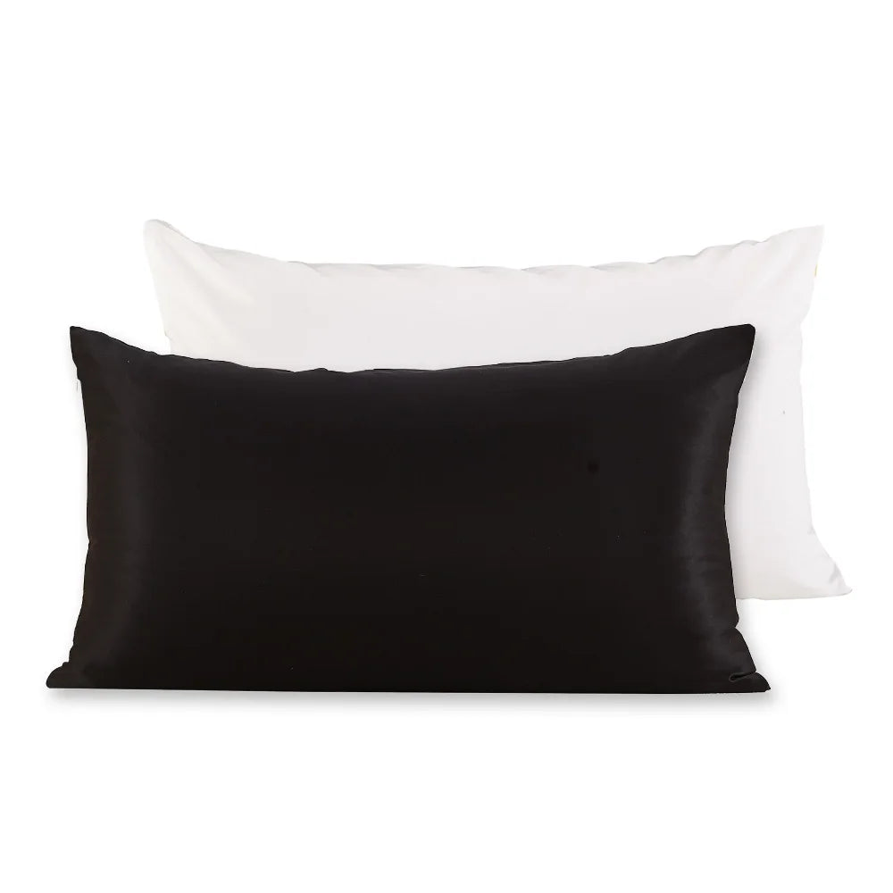 Silk Pillowcases Set With Cotton Underside And Hidden Zipper