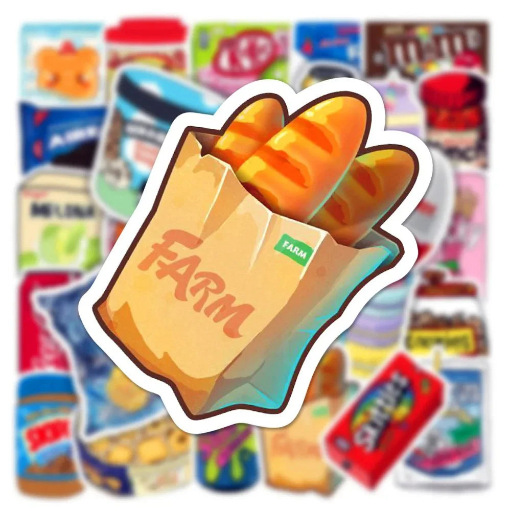 Drink Milk Snack Food Packaging Stickers Phone in USA