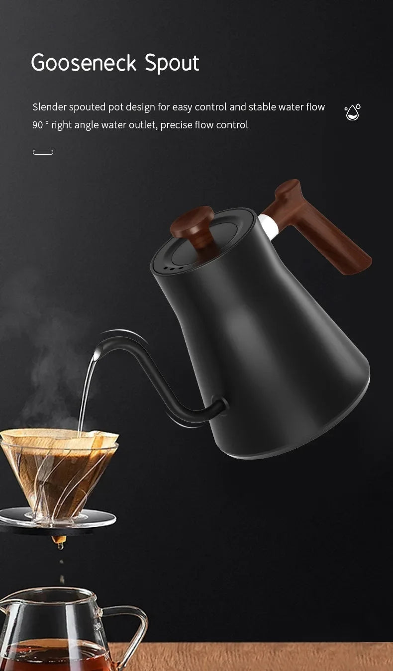 Electric Gooseneck Kettle Hand Brew Coffee Pot Smart IN USA.