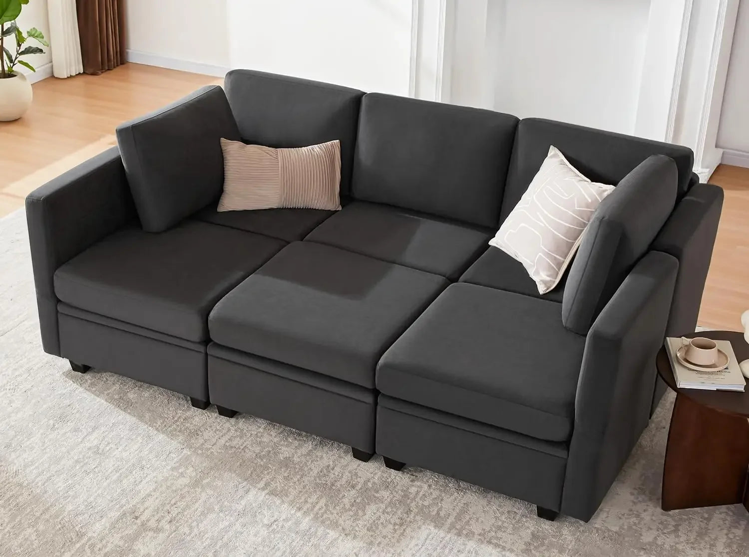 Modular Sectional Sleeper Sofa, Sectional Couch Reversible IN USA.