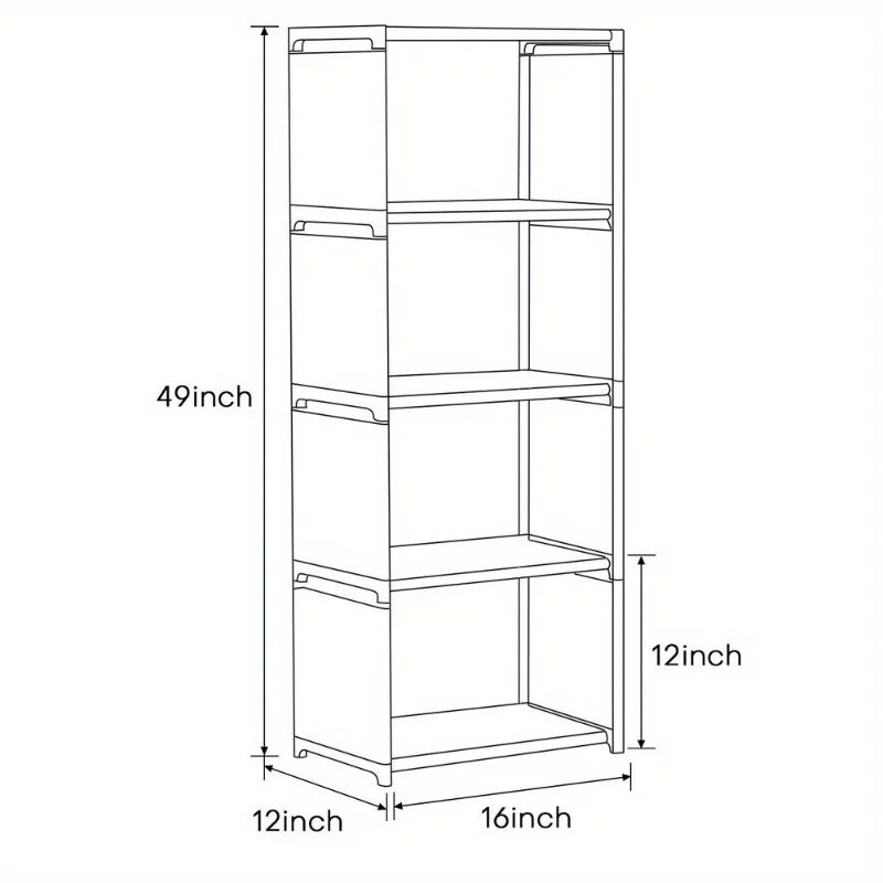 Shelf Rack Organizer Bookcase DIY Cabinet Home Office in USA.