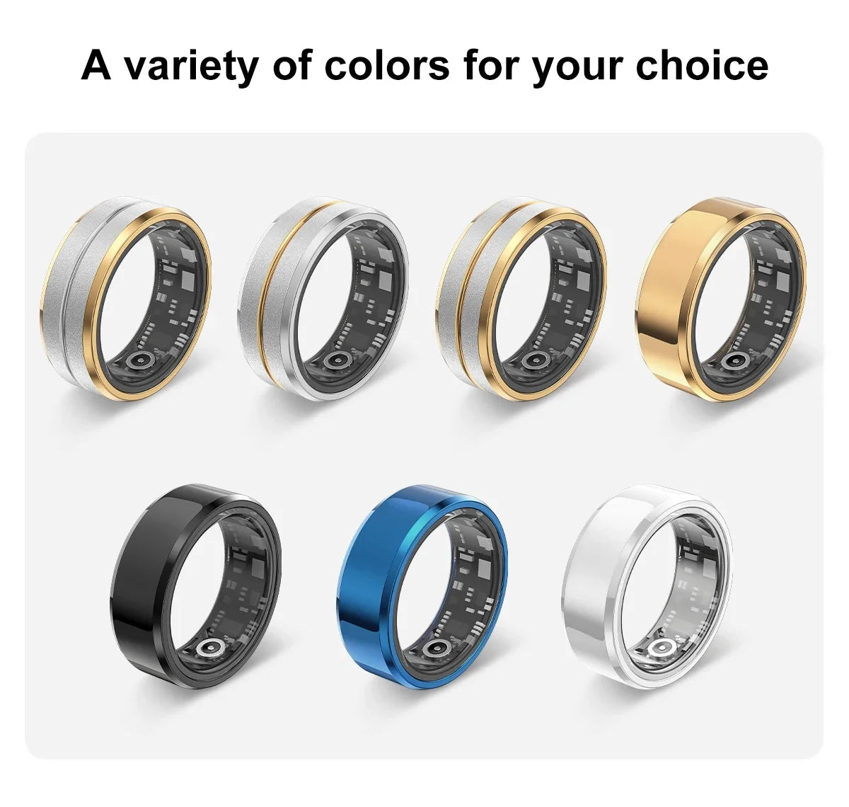 2024 New women men Smart Ring Sports Fitness Tracker Watches IP68 Wate