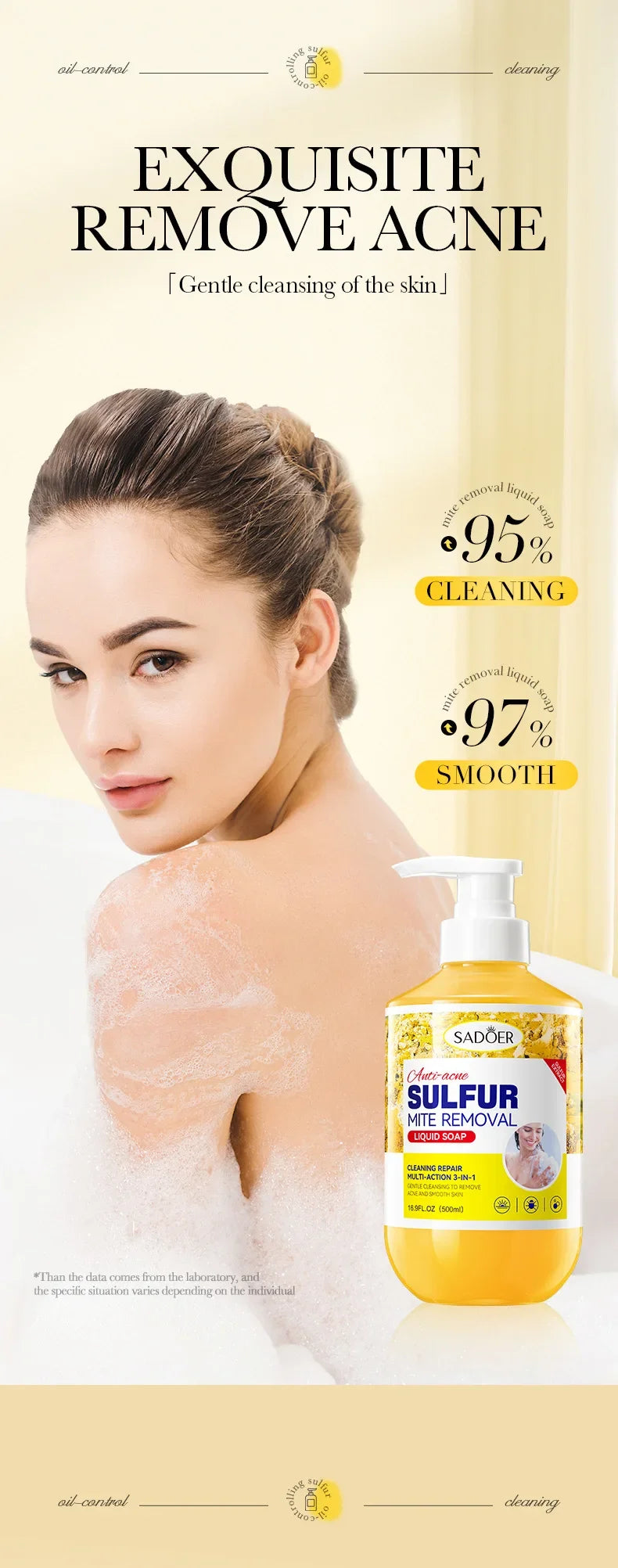 Deep Cleansing Sulfur Mite Removal Body Wash in USA