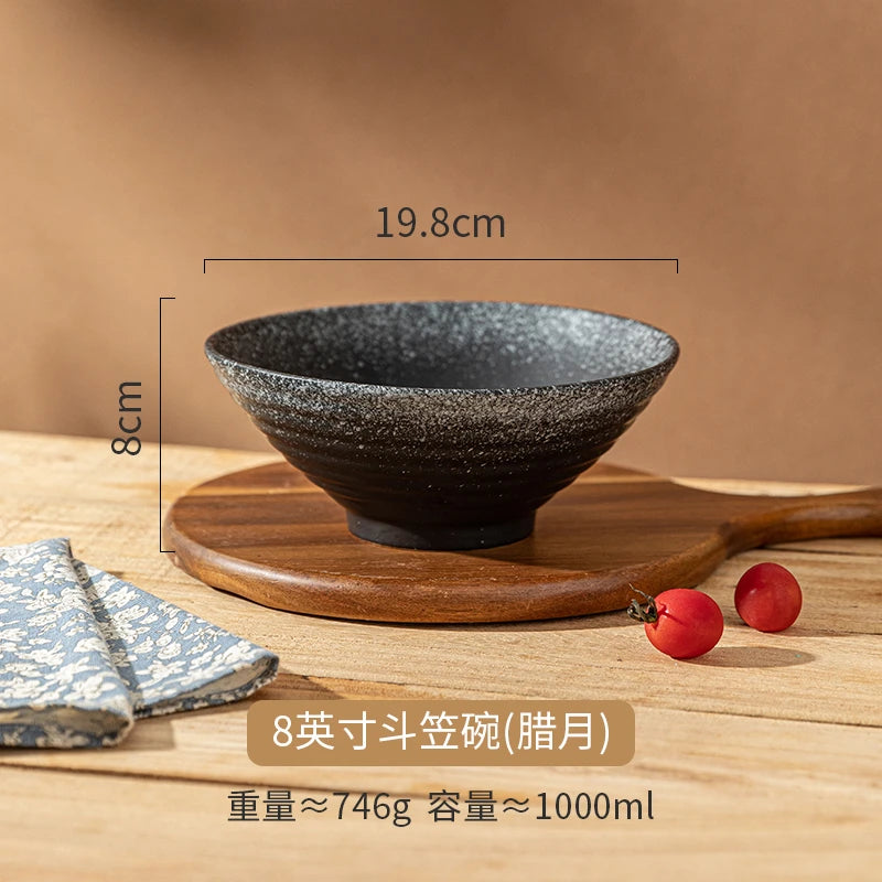 Ceramic Lamian Noodles Bowl Set Home Kitchen with Tableware in USA.