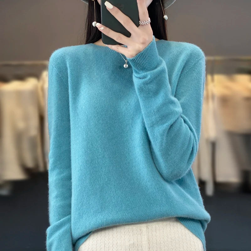 New cashmere sweater women's sweater autumn in USA